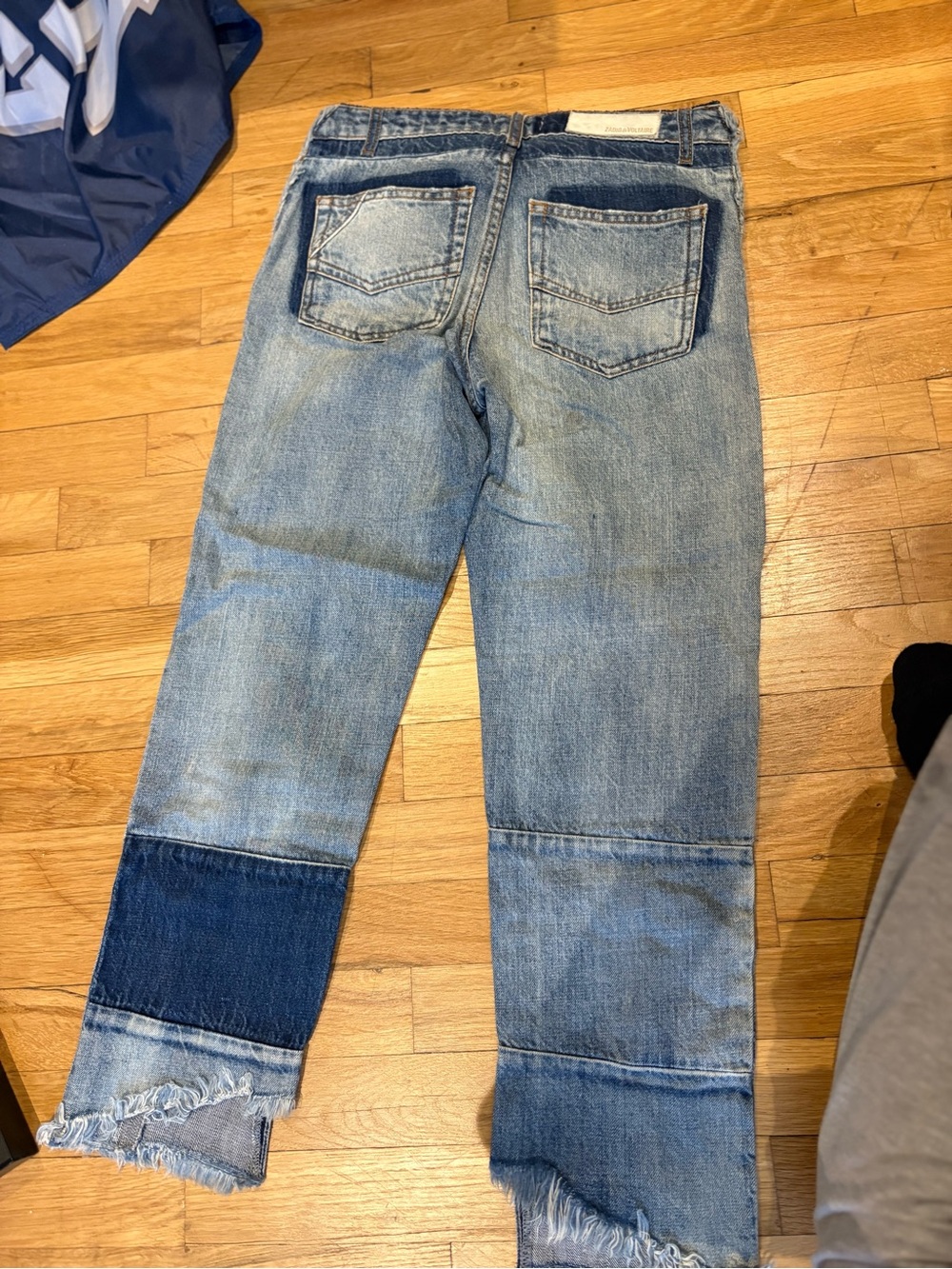 Patchwork Zadig Blue Jeans - Picture 3 of 4